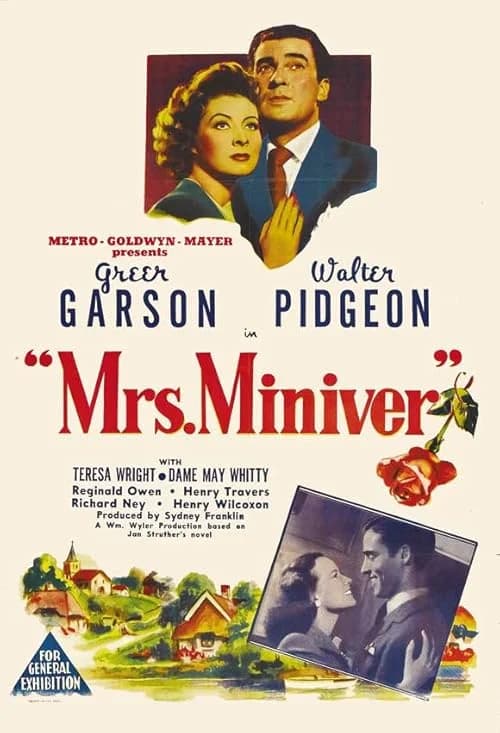 Mrs. Miniver film posteri